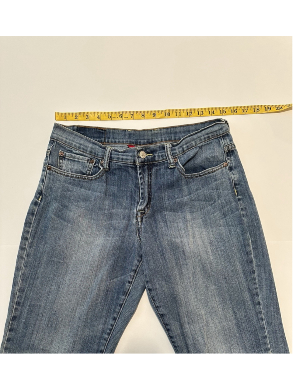 Lucky Brand Distressed Jeans Easy Rider Womens Size 10 / 30 X 33 Blue Bootcut - Picture 7 of 16